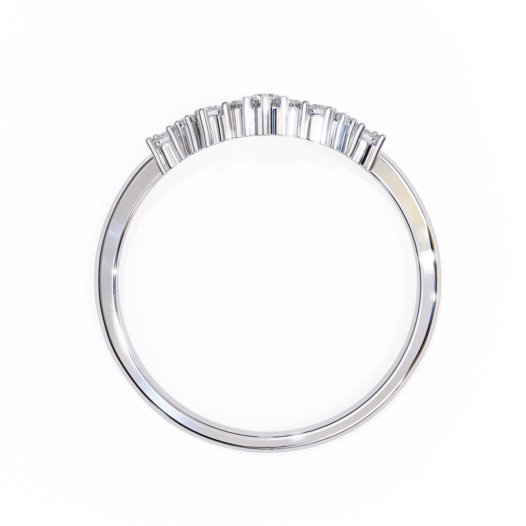 Solitairekart 0.25ct Natural Diamond Tiara Band-HI Color, VS-SI Clarity